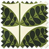 Orla Kiely Botanica Stem, Green - Twist&Fit Roman Blind